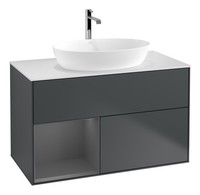 Villeroy & Boch Finion Waschbeckenunterschrank FüR Becken Mittig Regal Links...