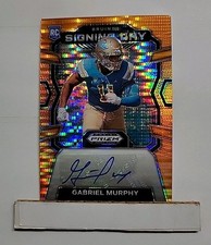 2024 Prizm Draft Gabriel Murphy #SD-GMY Orange Pulsar Rookie Auto #'d 32/49 R1