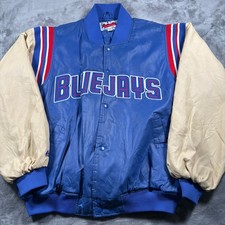 Vintage 90s Majestic Toronto Blue Jays MLB Baseball Varsity Jacket Mens XL Blue