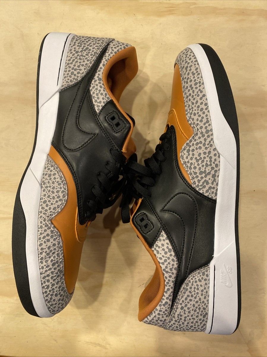 0481) Nike SB GTS Return PRM Safari 2020 CV6283-001 Black/Orange