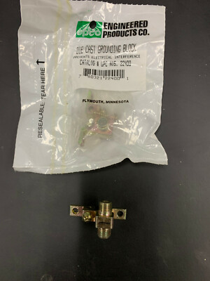 Die Cast Ground Block Single Coax Cable New Engineered Products Co 22400