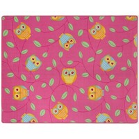 Happy Owls Teppich Eulen Kinderteppich Eule Spielteppich 133 X 170 Cm Pink