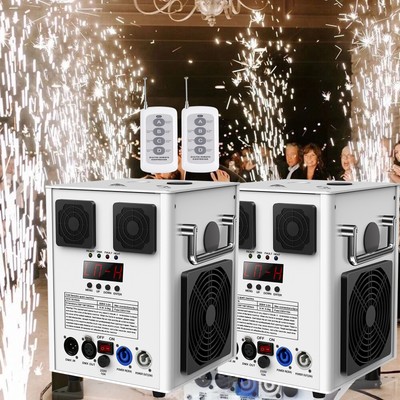 2PCS 700W Cold Spark Machine Cold Sparks Wedding Sparkler for Stage Effect Party