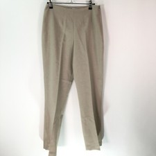 Vintage Tempo Paris Womens High Waisted Pleated Khaki Beige Dress Pants Size 8