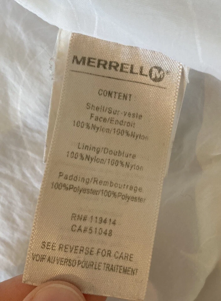 Женский теплый пуховик на молнии Merrell Opti размер L белый AO - Изображение 4 из 4