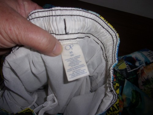 OP Boy's sz 8 swim trunks shark beach surf boards - Picture 3 of 3