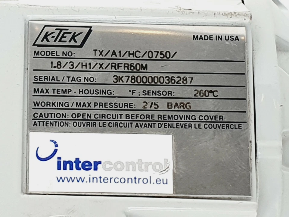 K-TEK TX/A1 Thermal Dispersion Flow, Level, Temperature Switch Made in USA # NEW - Image 2 of 4