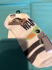 NEW Star Wars Baby Yoda Grogu No Show Socks - Shoe Size 4-10 FREE SHIPPING