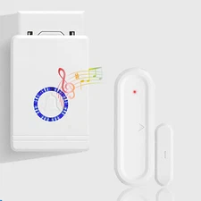 Wireless Doorbell Sensor Window Alarms Magnetic Door Chime 1300ft Long Range LED
