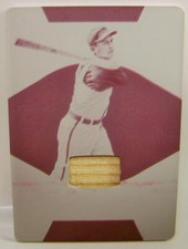 BILLY HERMAN 1/1 PRINTING PLATE BAT RELIC PANINI NATIONAL TREASURES 2022