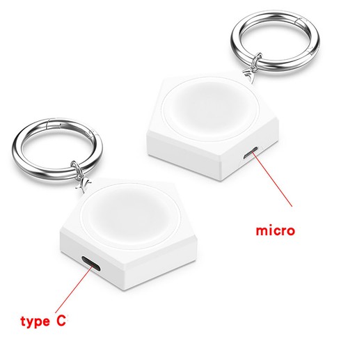 Wireless Charger Charging Dock Keychain For Samsung Galaxy Watch 3/4 Smart Watch - Picture 5 of 14
