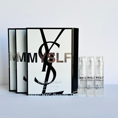 3 x YSL Yves Saint Laurent Myslf Eau De Parfum Spray Sample 1.2ml each