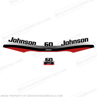 Fits Johnson 1997 1998 60hp SPL Outboard Decal Kit - Reproductions in Stock 60
