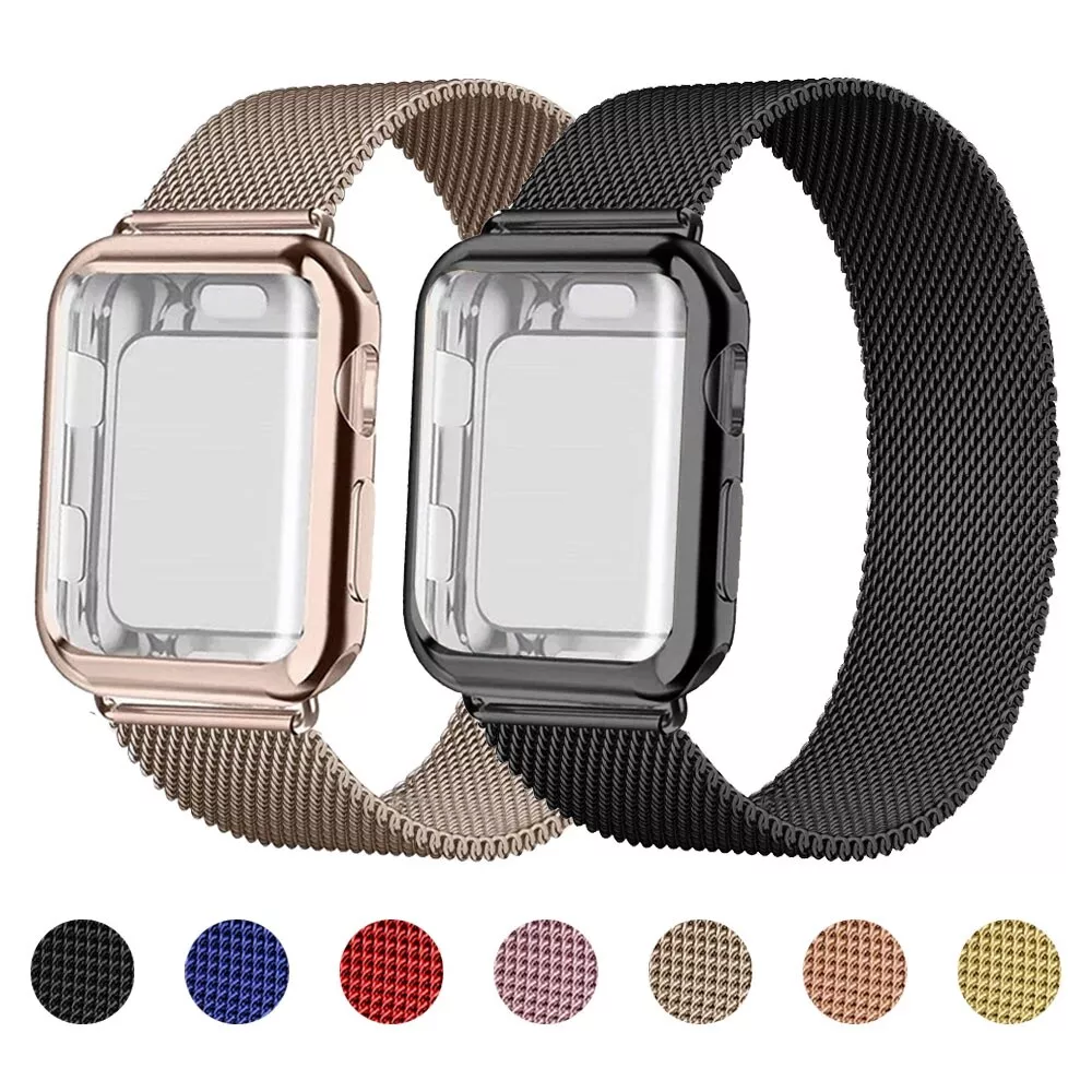 Magnetic Metal Loop Watch Band wrist Strap For Apple Watch Series 9 8 7 41/ 45mm