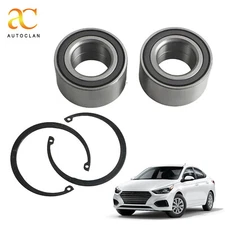 1 Pair Front Wheel Bearings w/abs for 2012-2022 Hyundai Accent Kia Rio FWD