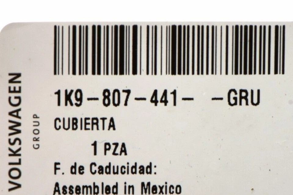 Cubierta de tapa de ojo de remolque imprimada trasera para VW Volkswagen Jetta Sportwagen 2008-2014 OE Foto 4 de 4
