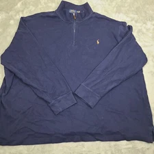 Polo Ralph Lauren Sweater Mens Size 3XB Quarter Zip Pullover Estate Rib