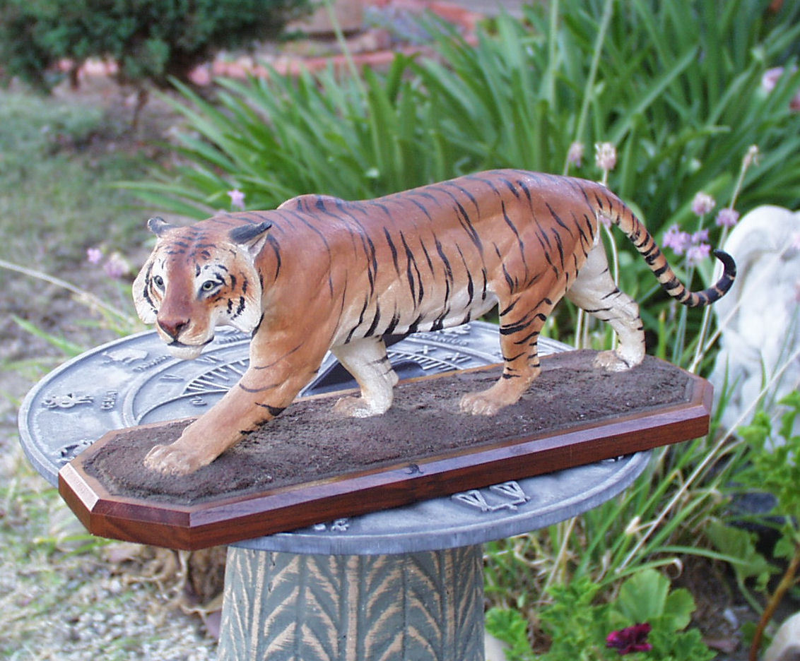 VINTAGE LOUIS PAUL JONAS AMERICAN ANIMAL SCULPTOR BENGAL TIGER SIGNED/ NUMBERED