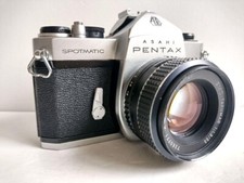 140 Pentax Spotmatic SP 35mm Film Camera SMC Takumar 55mm f/1.8 M42 Lens Exc 5 