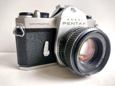 140 Pentax Spotmatic SP 35mm Film Camera SMC Takumar 55mm f/1.8 M42 Lens [Exc+5]