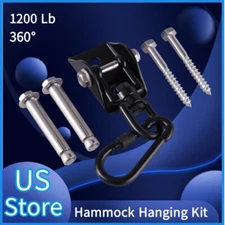 Hammock Hanging Kit - Heavy Duty Hanging Chair Hardware 1200 Lb Capacity, 360°