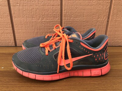 NIKE WOMENS FREE RUN+3 GREY CRIMSON US 7.5 RUNNING SHOES 510643-060 C5 |  eBay