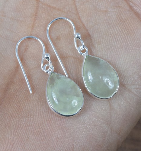 925 Solid Sterling Silver Green Onyx,Garnet Multi Stone Hook Earring Ji760 - Picture 38 of 81
