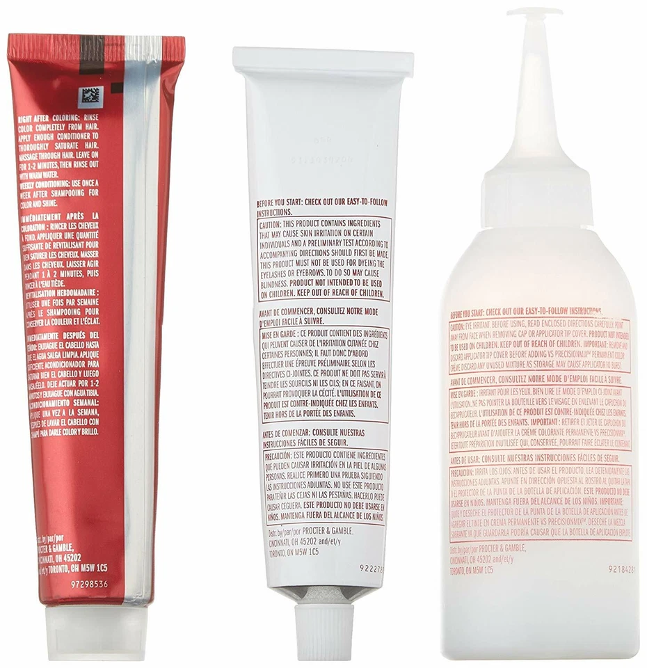 Pack de (6) Nuevo Vidal Sassoon Pro Series, 6RR Runway Red 1 Kit Foto 4 de 4