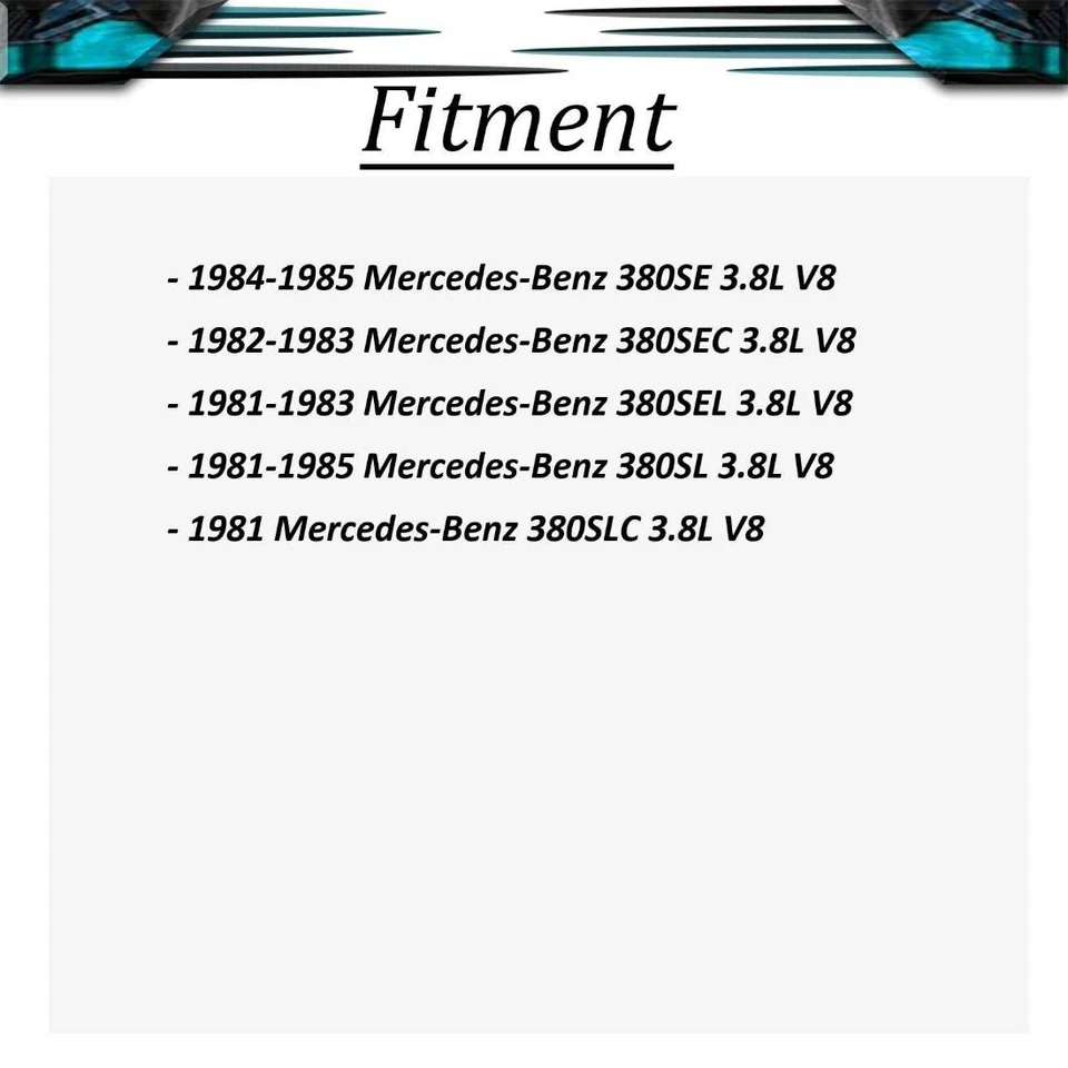 Juego de juntas de culata de motor izquierdo para Mercedes-Benz 380SLC 3,8 L 1981 Foto 2 de 2