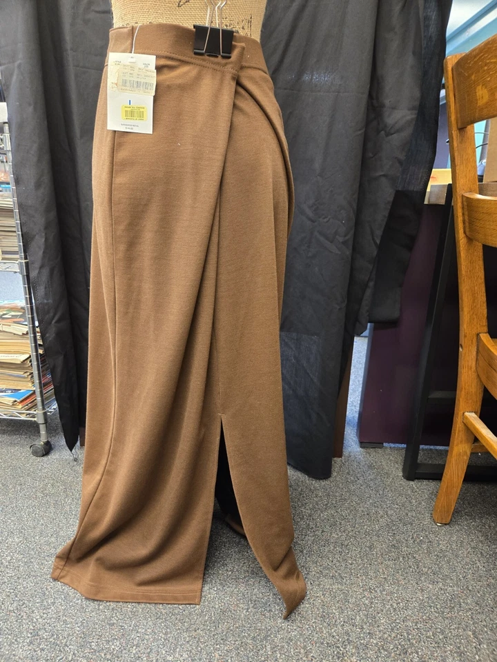 Maxi Falda Lápiz Vintage Emma James por Liz Claiborne Marrón Talla L con Etiquetas Foto 2 de 4