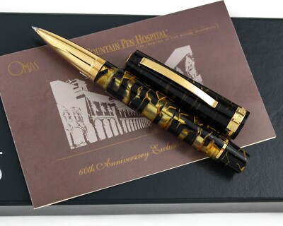 Omas Bologna Celluloid FPH 60th Anniversary Rollerball Pen - #19/30