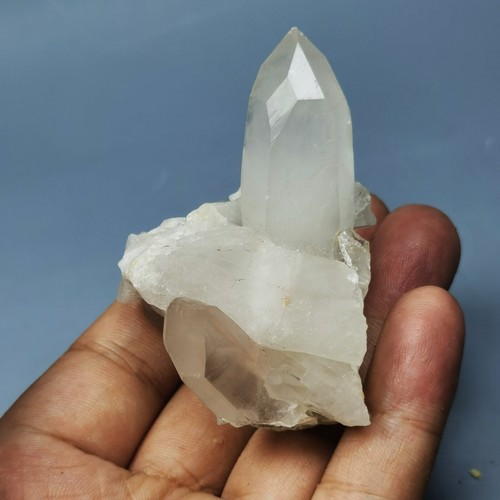 New Rare NATURAL skeletal Elestial White QUARTZ Crystal Cluster Specimen - Picture 3 of 11