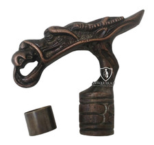 Antique Dragon Head Handle ONLY For Vintage Style Wooden Walking Stick Cane Gift