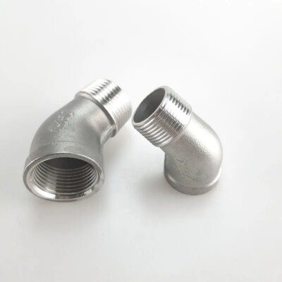Metal Pipe Fitting Adapter 45 Degree Elbow Connector Stainless Steel Coupler