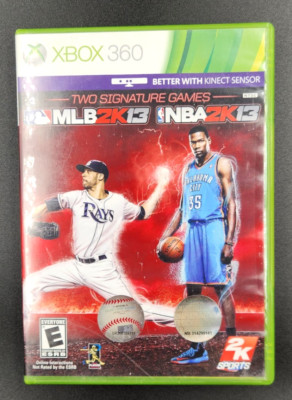 MLB 2K13/NBA 2K13 Combo Pack Xbox 360, w/ manual, Free Shipping