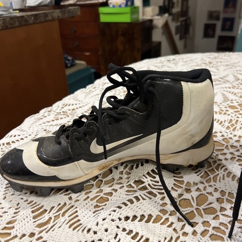Nike Herren BSBL Huarache Baseball Stollen Größe 9 schwarz weiß MLB - Bild 6 von 9