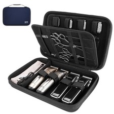 SMYV Barber Bags for Clippers and Supplies, Sturdy Clipper Large, Blue