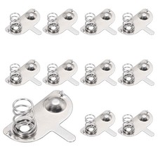 10 Pcs Battery Spring Contact 20x9mm Round Positive Negative Bipolar