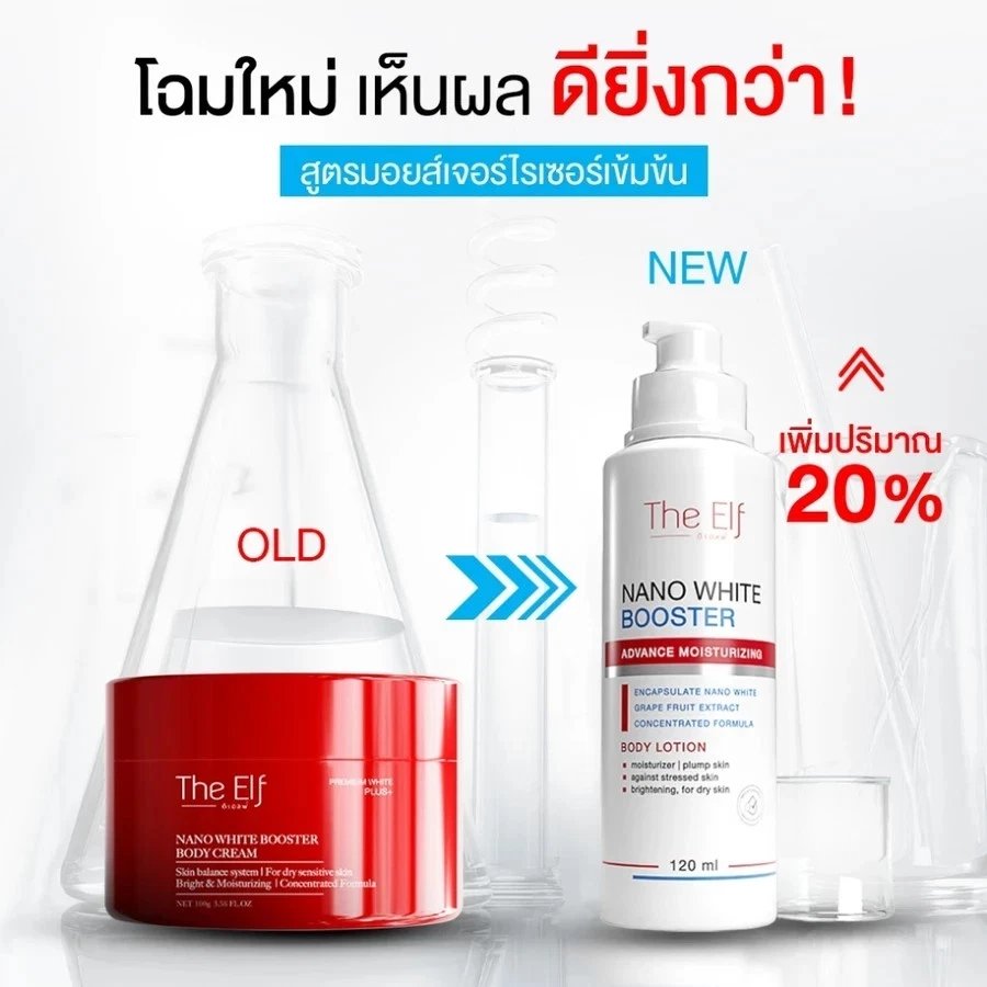 The Elf Nano White Booster Advanced Moisturizing Body & Skin Lotion 120ml 1x - Image 4 of 4