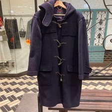 Brompton Navy Wool Duffle Coat UK Made Men’s Vintage Tr toggle buttons