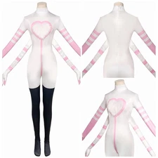 2025 S2 Angel Dust Radio Demon Cosplay Jumpsuit Bodysuit Uniform Halloween Suits