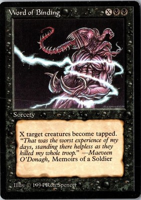 Word of Binding The Dark # Common