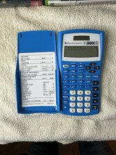 Texas Instruments TI-30X IIS Scientific Calculator Blue