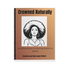 Crowned Naturally Coloring Book  Adult Illustration  Portraits