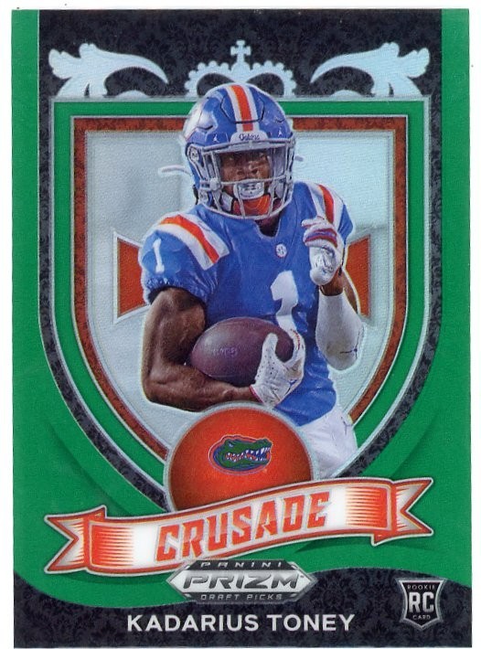 2021 Panini Prizm Draft Picks - Crusade Kadarius Toney #176 Green Prizm (RC)
