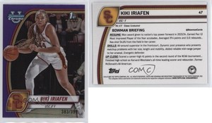 2024-25 Bowman U Chrome Purple Refractor /399 Kiki Iriafen #47