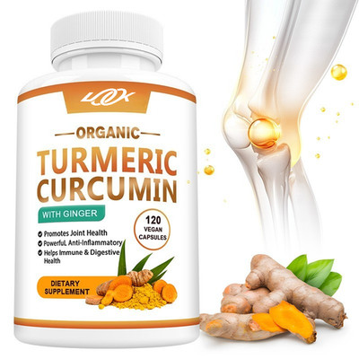 Curcumin With Ginger Capsules Promotes Joint Health Antioxidant
