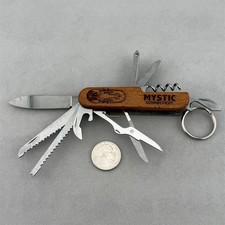 Ethan Mystic Connecticut Lobster Souvenir Wood Multi-Tool Pocket Knife #20103