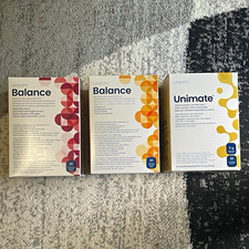 Unicity Balance 2x + Unimate Pulver Zitrone-Ingwer 30 Stickpacks Chrom