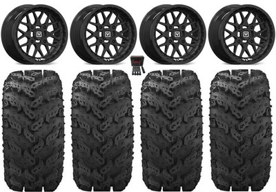 Valor V03 14'' Wheels Black 30'' Reptile Tires Can-Am Renegade Outlander